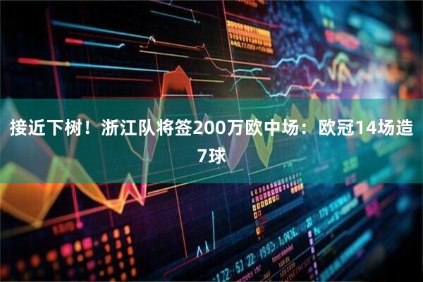 接近下树！浙江队将签200万欧中场：欧冠14场造7球