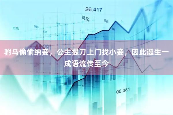 驸马偷偷纳妾，公主提刀上门找小妾，因此诞生一成语流传至今