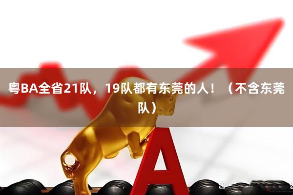 粤BA全省21队，19队都有东莞的人！（不含东莞队）